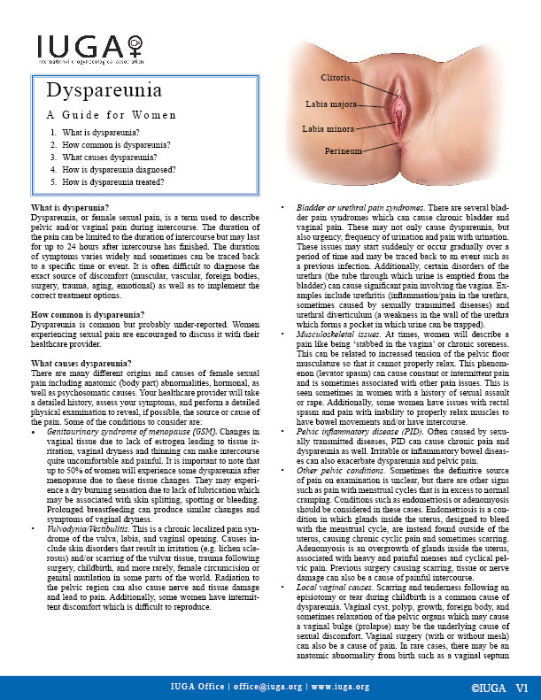 Dyspareunia (Painful Sex)